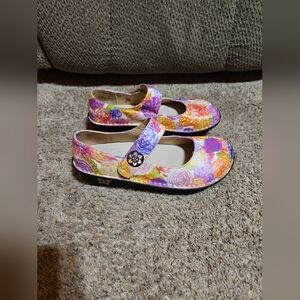 Alegria PG Lite Paloma Pro Simple Things Floral Mary Jane Comfort Shoes Sz 8.5